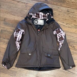 Sessions Terrain Series Women’s M Winter Jacket with Plaid Accents